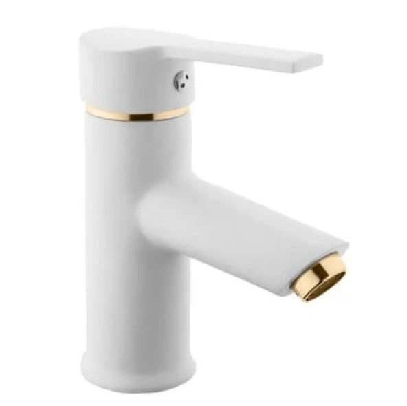 Sardıcı Argus Series Gold Detaylı Beyaz Lavabo Bataryası ürün görseli 1