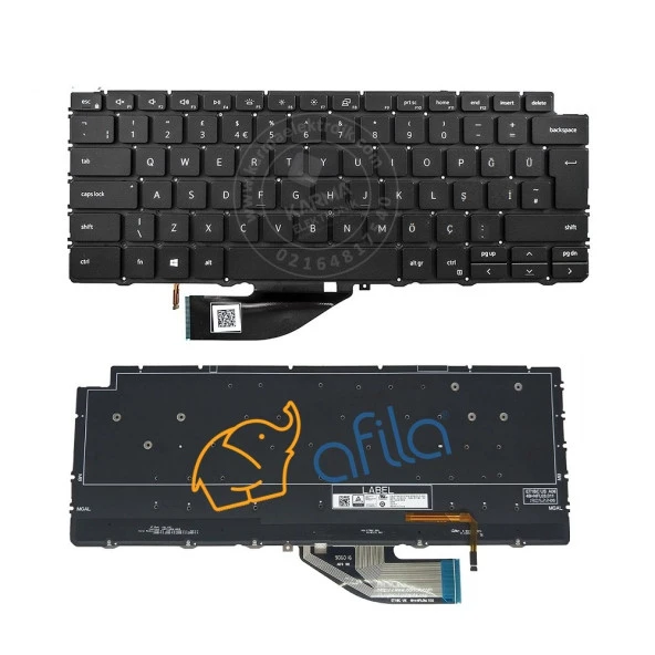Dell Vostro P116G001 (5490) Notebook Klavyesi Işıklı Siyah TR ürün görseli 1
