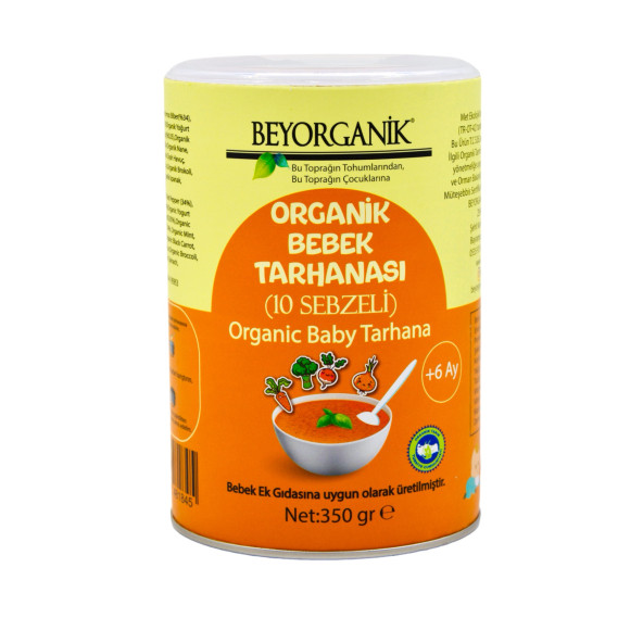 BEYORGANİK Bebek Ek Gıdası Organik Bebek Tarhanası (10 Sebzeli) 220gr ürün görseli 1