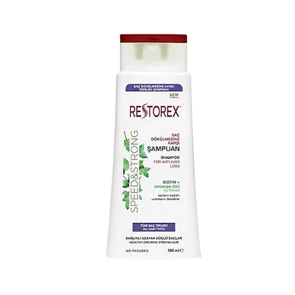 Restorex Speed and Strong Saç Dökülmesine Karşı Şampuan 500ml ürün görseli 1