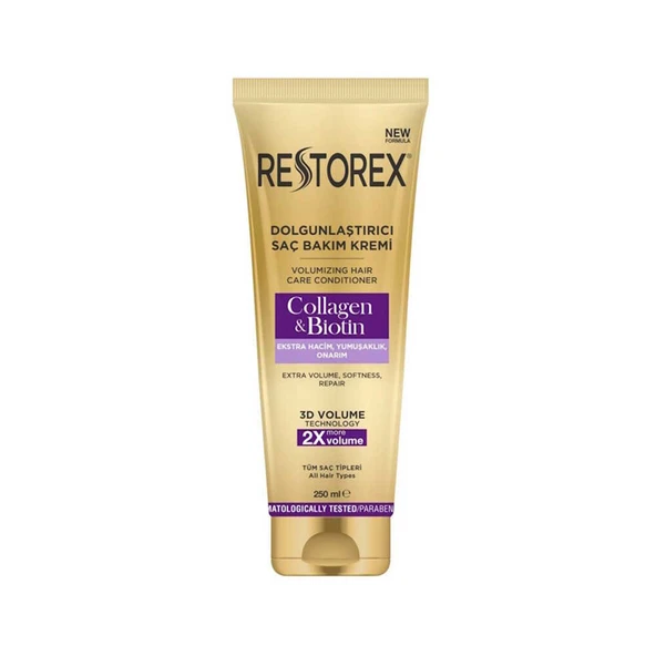 Restorex Collagen and Biotin Dolgunlaştırıcı Sıvı Saç Kremi 250ml ürün görseli 1