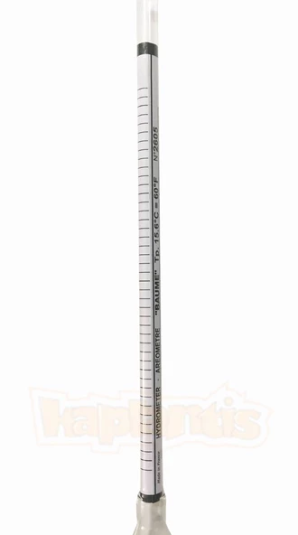 Eurodensimeter 0-20 Bomemetre Hidrometre Yoğunluk Ölçer - Resim 3