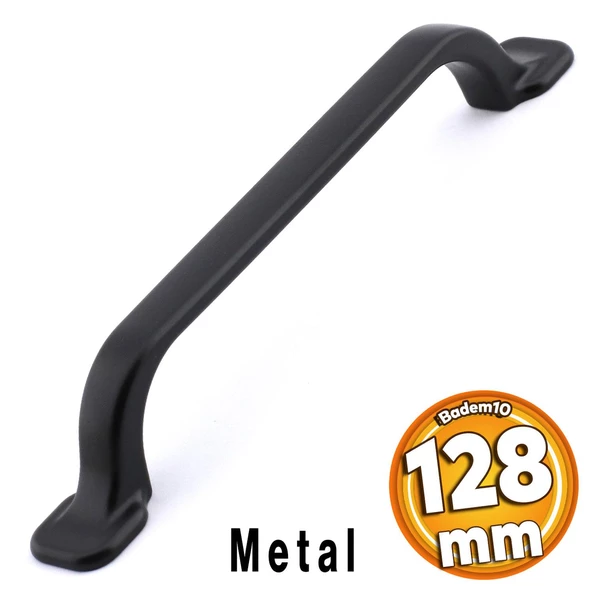 Zümre Kulp Mobilya Mutfak Dolabı Çekmece Dolap Kulpları Kapak Kulpu Kulbu Siyah 128 Mm-12.8 Cm Metal ürün görseli 1