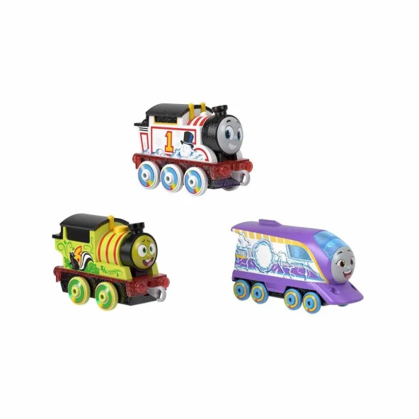 Fisher Price Thomas ve Arkadaşları Renk Değiştiren 3'lü Küçük Trenler ürün görseli 1