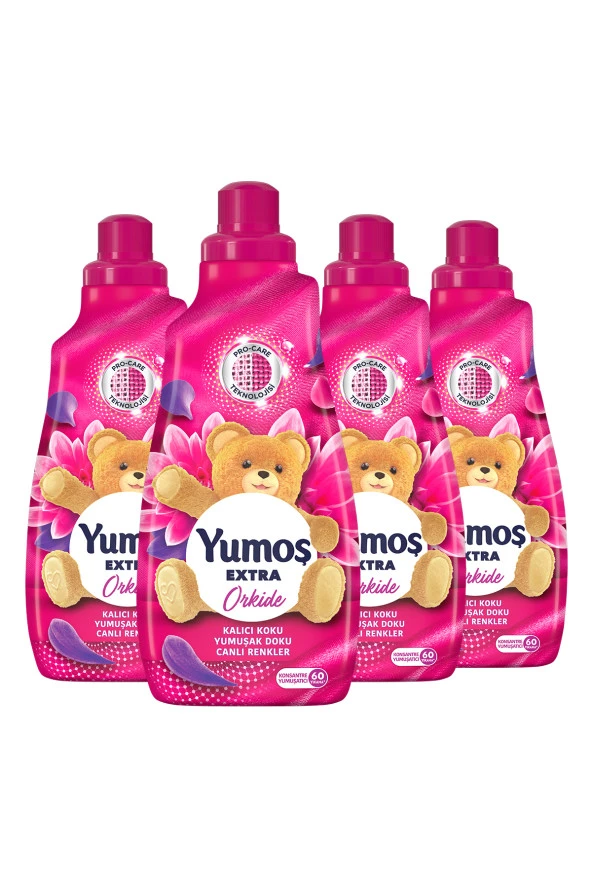 Yumoş Extra Konsantre Çamaşır Yumuşatıcısı Orkide 1440 ml 60 Yıkama 4 Adet ürün görseli 1