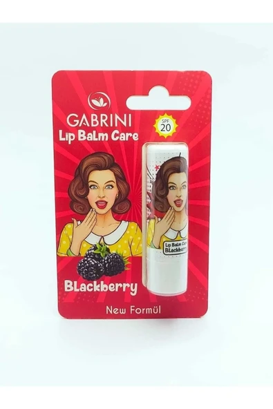 Gabrini Lip Balm Care - Dudak Koruyucu Ve Nemlendirici Böğürtlen Aromalı ürün görseli 1
