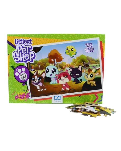 Littlest Pet Shop 100 Parça Çocuk Puzzle - Resim 2