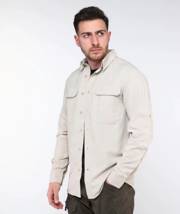 NORTH MOUNTAIN COMMANDER TACTICAL GÖMLEK KUM BEJİ - Resim 5