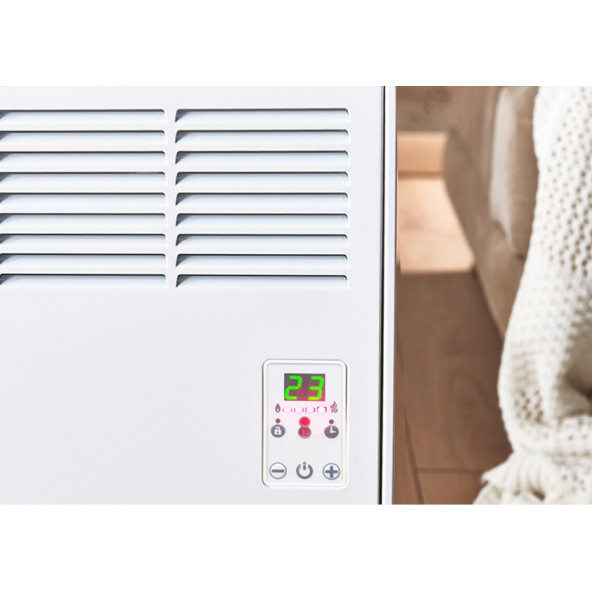 İvigo EPK4550E05B Beyaz 500 W Dijital Konvektör Isıtıcı AYAK ve ASKILI ürün görseli 1