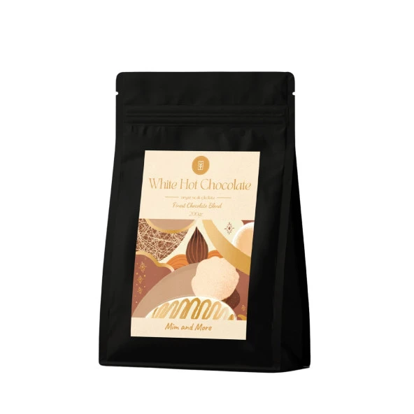 Mim and More Beyaz Sıcak Çikolata White Hot Chocolate 200 Gr ürün görseli 1