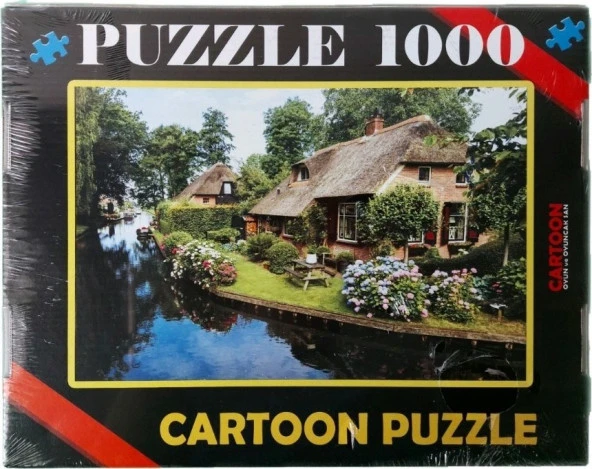 hayal sepeti puzzle  1000 Parça orman evi ürün görseli 1