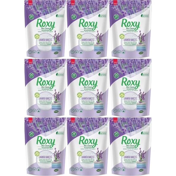 Dalan Roxy Bio Clean Matik Sabun Tozu 800GR Lavanta Bahçesi (9 Lu Set) (234 Yıkama) ürün görseli 1