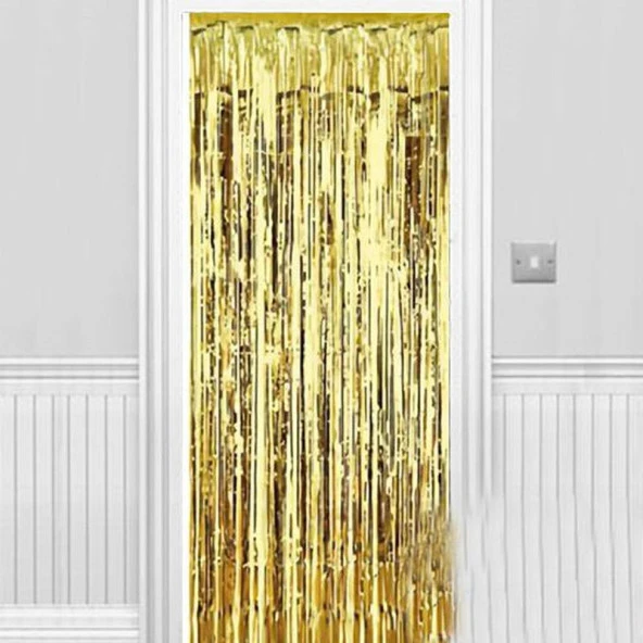 Işıltılı Duvar ve Kapı Perdesi Gold 90x200 cm ürün görseli 1