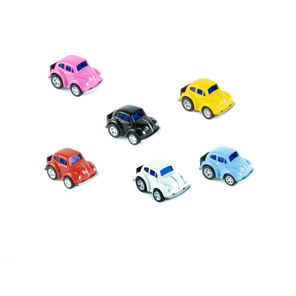 Oyuncak Metal Mini Vosvos Kaplumbağa Arabalar Çek Bırak 6'lı Set ürün görseli 1