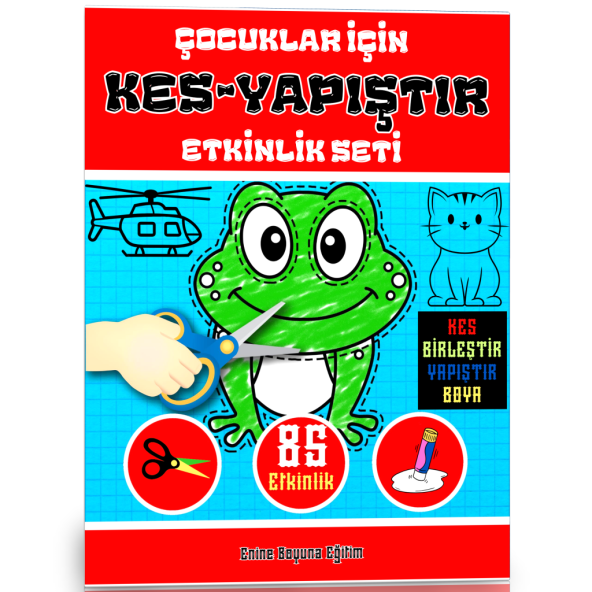 Çocuklar İçin KES YAPIŞTIR Etkinlik Seti ürün görseli 1