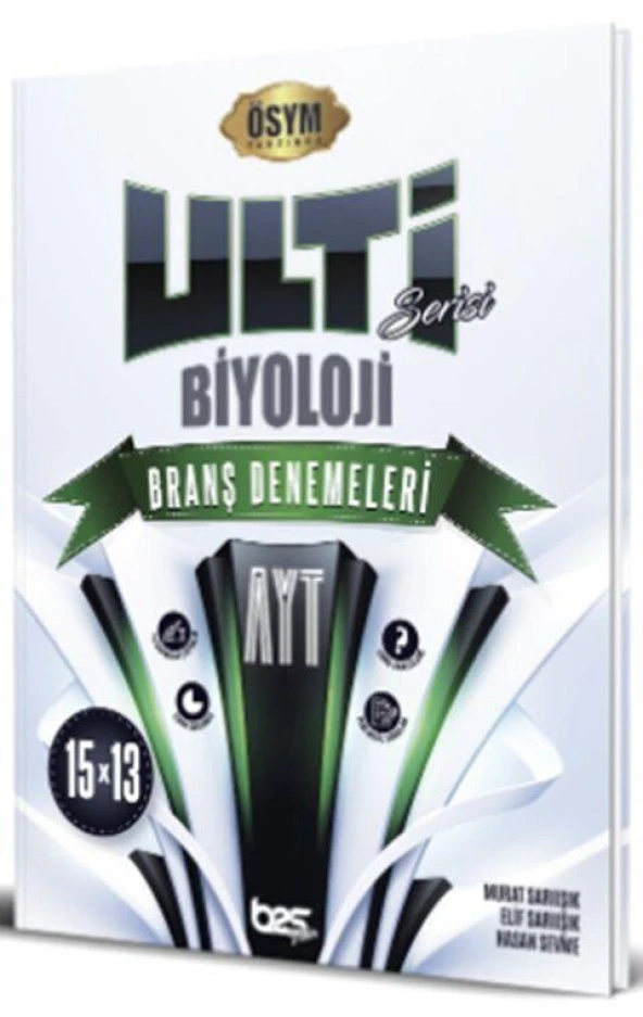 AYT Biyoloji Ulti Serisi 15 x 13 Branş Denemeleri Bes Yayınları ürün görseli 1