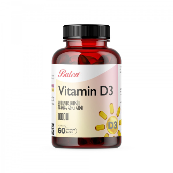 VİTAMİN D3 YUMUŞAK KAPSÜL 450 MGx60 KAPSÜL ürün görseli 1