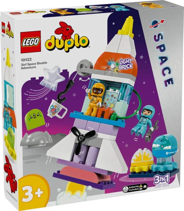 Lego Duplo 10422 3İn1 Space Shuttle Adventure ürün görseli 1