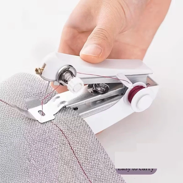 Pratik El Tipi Mini Dikiş Makinası, Seyyar Seyahat Dikiş Makine ürün görseli 1