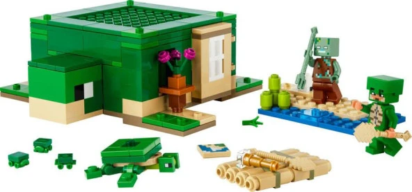 Lego Minecraft 21254 The Turtle Beach House - Resim 3