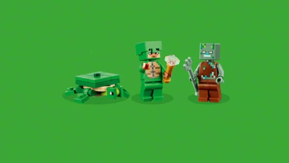 Lego Minecraft 21254 The Turtle Beach House - Resim 4