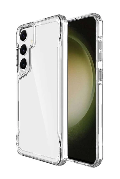 Galaxy S24 Plus Kılıf Kamera Çıkıntılı Lüx Şeffaf Silikon ürün görseli 1
