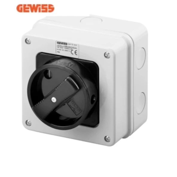 Gewiss 2X16A Ip65 0-1 Kutulu Şalter Gw 70 401 ürün görseli 1