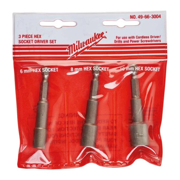 Milwaukee 3 Parça 65 Mm Shockwave Bits Uç Hex Lokma Seti - Resim 2