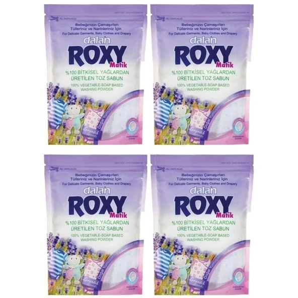 Dalan Roxy Bio Clean Matik Sabun Tozu 800GR Lavanta Bahçesi (4 Lü Set) (104 Yıkama) ürün görseli 1