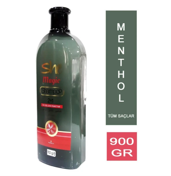Hunca She Magic Şampuan 2ın1 Kuru ve Normal Saçlar 900 g Mentollü ürün görseli 1
