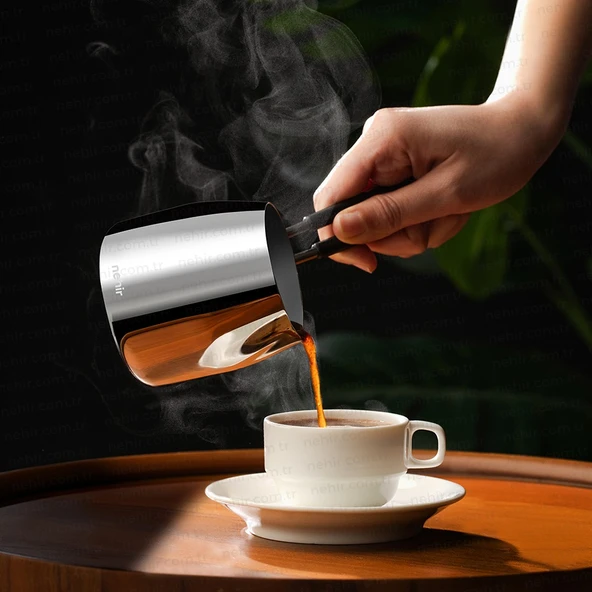 Nehir Modern 4 Parça Cezve Seti - Resim 9