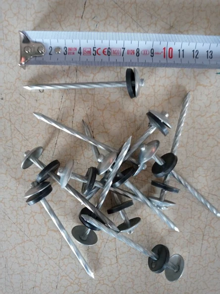 2,5 Kg 10 cm ŞEMSİYE BAŞLIKLI ÇATI ÇİVİSİ (ONDULİN-SAC VB) ürün görseli 1