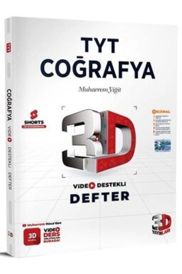 3D TYT Coğrafya Defter Video Destekli ürün görseli 1
