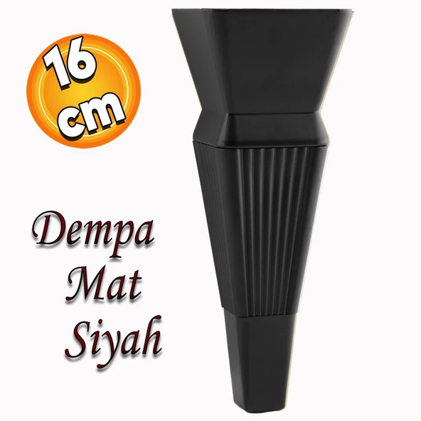 Dempa Lüks Mobilya Oturma Grubu Kanepe Sehpa Tv Ünitesi Koltuk Ayağı 16 Cm Siyah Baza Ayakları ürün görseli 1