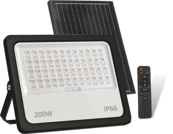 CATA CT 4649 Atlas Kumandalı 200W Solar Led Projektör 6400K Beyaz Işık ürün görseli 1