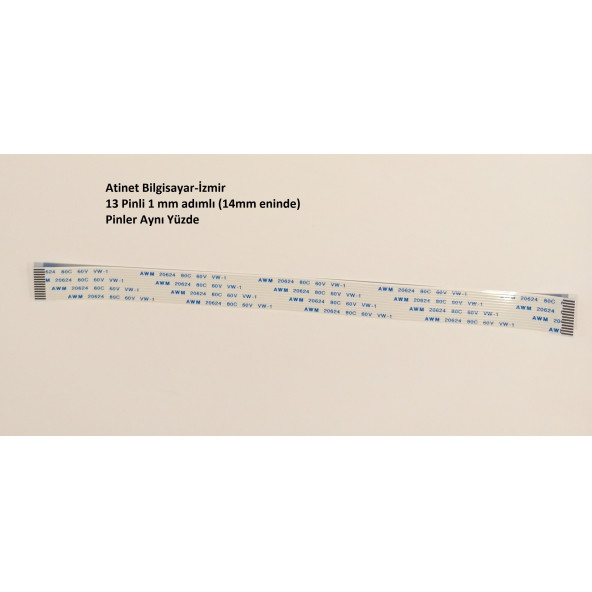 Awm 20624 80C 60V Vw-1 Flex Kablo 13 Pin, 1mm adımlı, 20 santim 13-1-20A ürün görseli 1