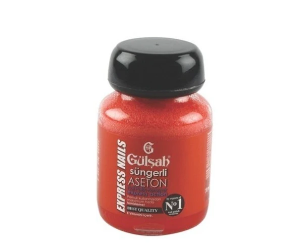 Gülşah Süngerli Cam Şişe ASETON 70 ml ürün görseli 1