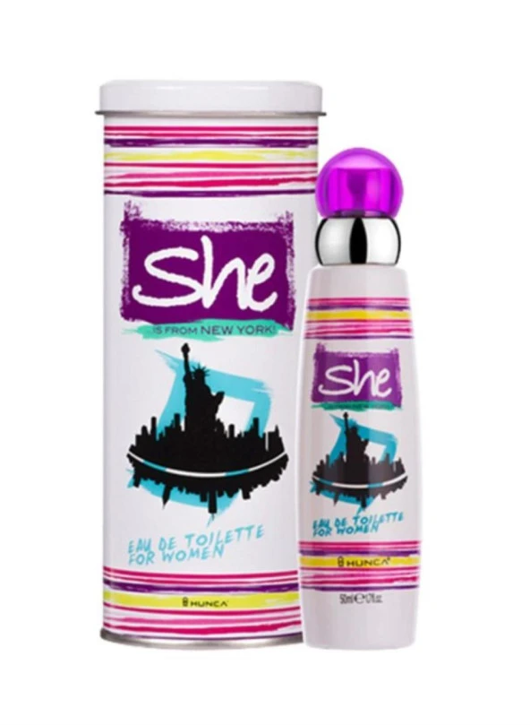 Hunca She New York Edt 50 ml Kadın Parfümü ürün görseli 1
