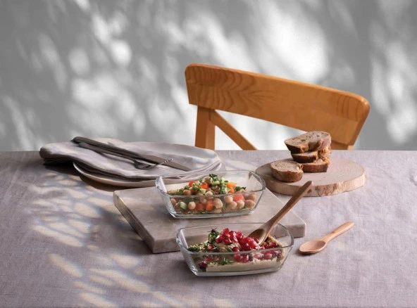 Paşabahçe 54663 Tokio 6'lı Servis Meze Cam Sunum Tabağı ürün görseli 1