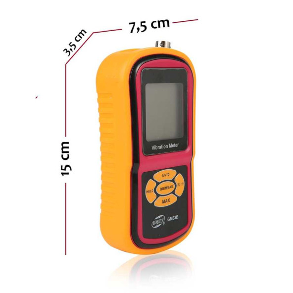 BENETECH GM63B Vibrasyon Titreşim Ölçer - Resim 2