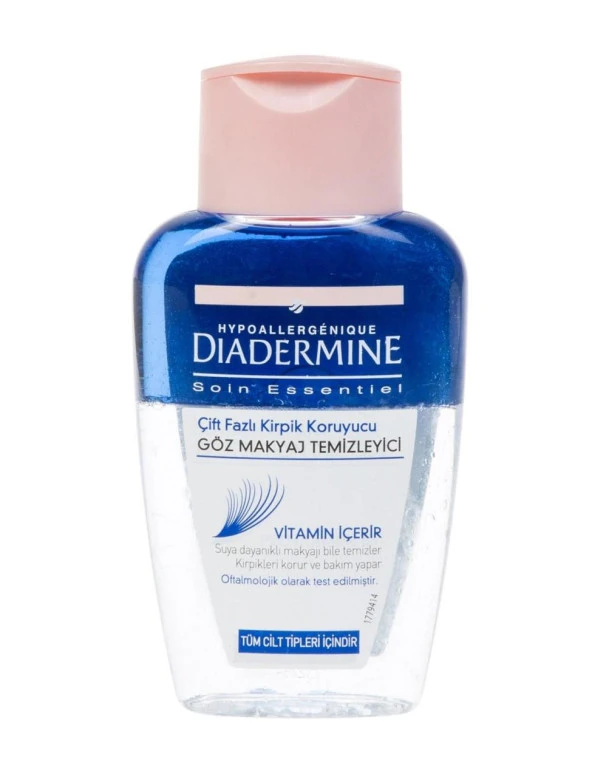 Diadermine Çift Fazlı Hassas Göz Makyaj Temizleyicisi 125 ml Kirpik Koruyucu ürün görseli 1