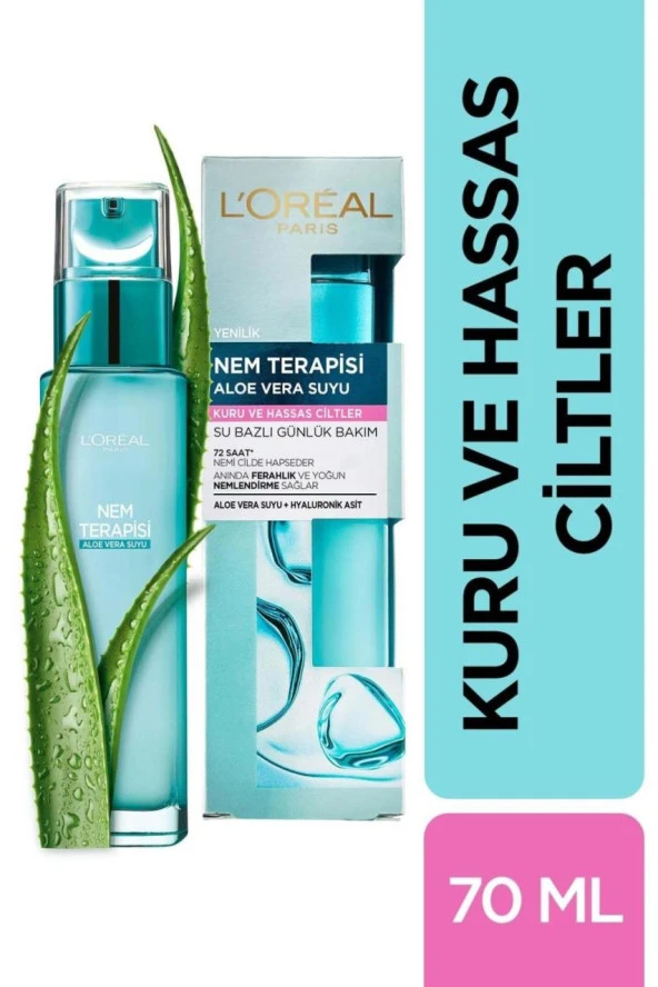 Loreal Nem Terapisi Aloe Vera Suyu Kuru ve Hasas Ciltler 70 ml ürün görseli 1