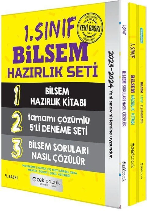 1. Sınıf BİLSEM Hazırlık Seti Zeki Çocuk Yayınları ürün görseli 1