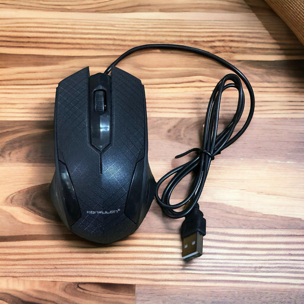 KONFULON USB Lİ KABLOLU OPTİCAL MOUSE MAUS - Resim 3