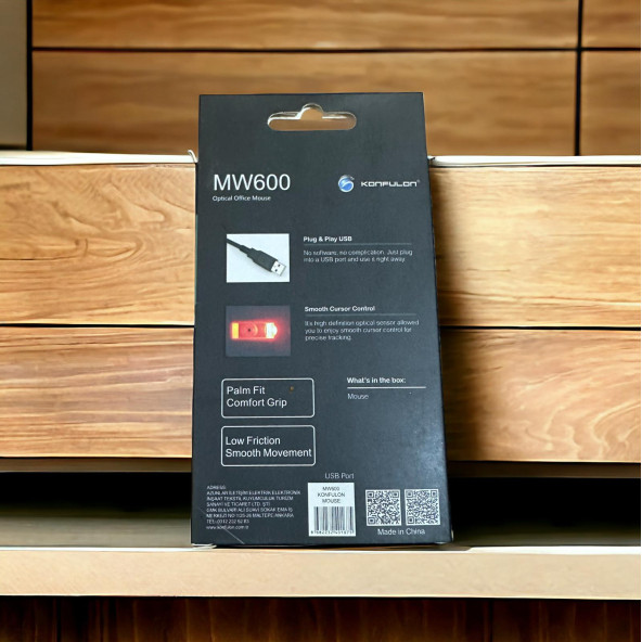 KONFULON USB Lİ KABLOLU OPTİCAL MOUSE MAUS - Resim 6