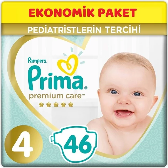 Prima Premium Care Bebek Bezi 4 Beden 9-14 KG Maxi 46 Adet Ekonomik Pk ürün görseli 1