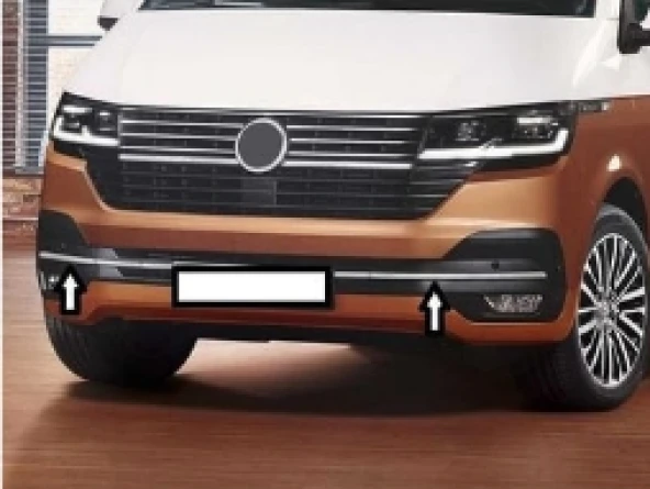 Volkswagen Transporter Uyumlu 45297 Ön Tampon Çıtası Paslanmaz Çelik -2019 Parça ürün görseli 1