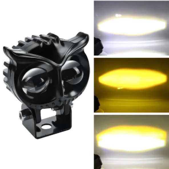 Offroad Sis Uyumlu Lambası 40W Beyaz-Amber Çakarlı 12-30V / Lass295 Parça ürün görseli 1