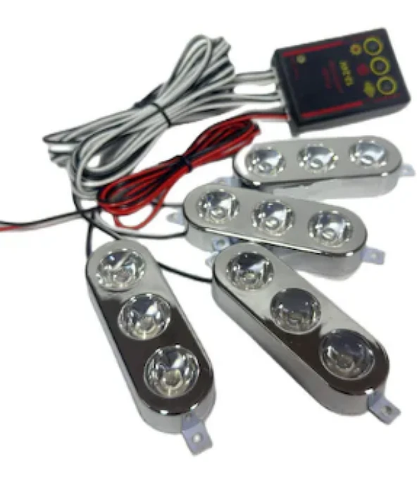 Çakar Lamba Uyumlu 3X4 LED Sarı Sarı 12-24V / Lapa535 Parça ürün görseli 1