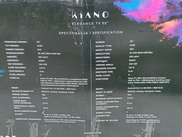 Kiano Elegance 50 İnch Android 9.0 Led Tv (Hasarlı) - Resim 8